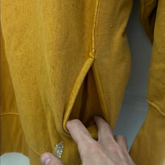 Free People Movement Women's Mustard Sweatshirt - Picture 6 of 7